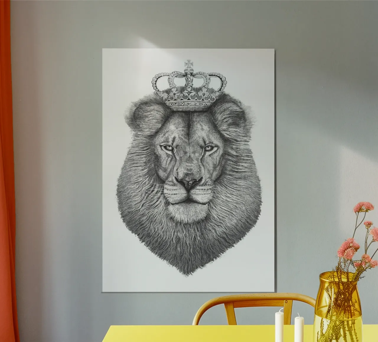 Il Re Leone alluminio dibond da valeriyakorenkova