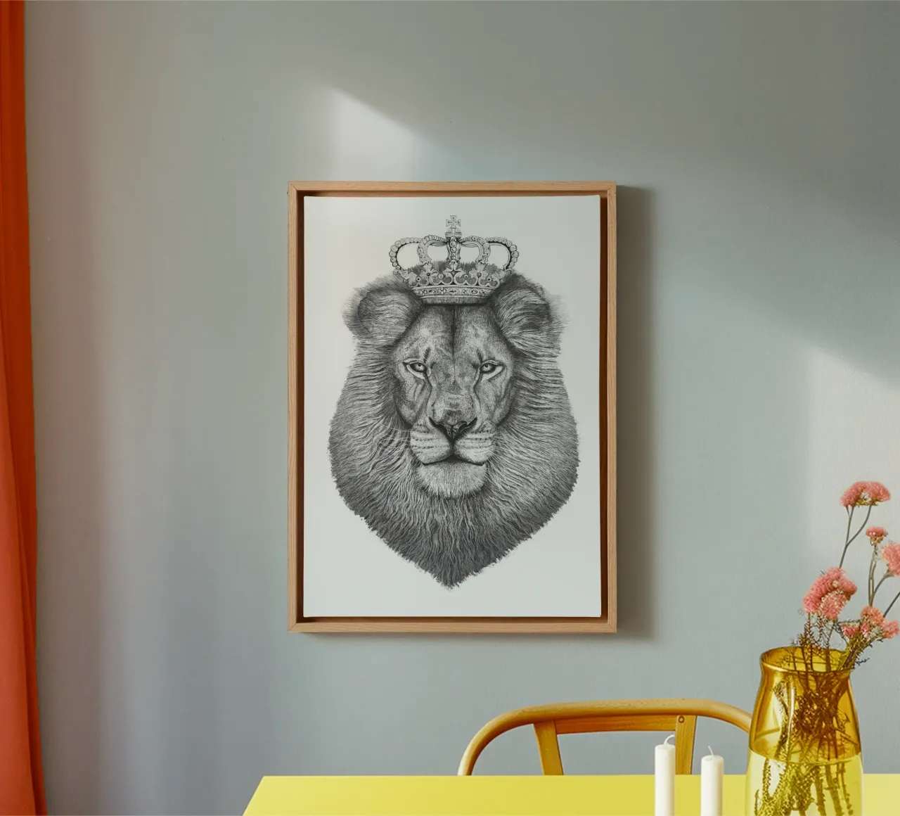De Leeuwenkoning canvas van valeriyakorenkova