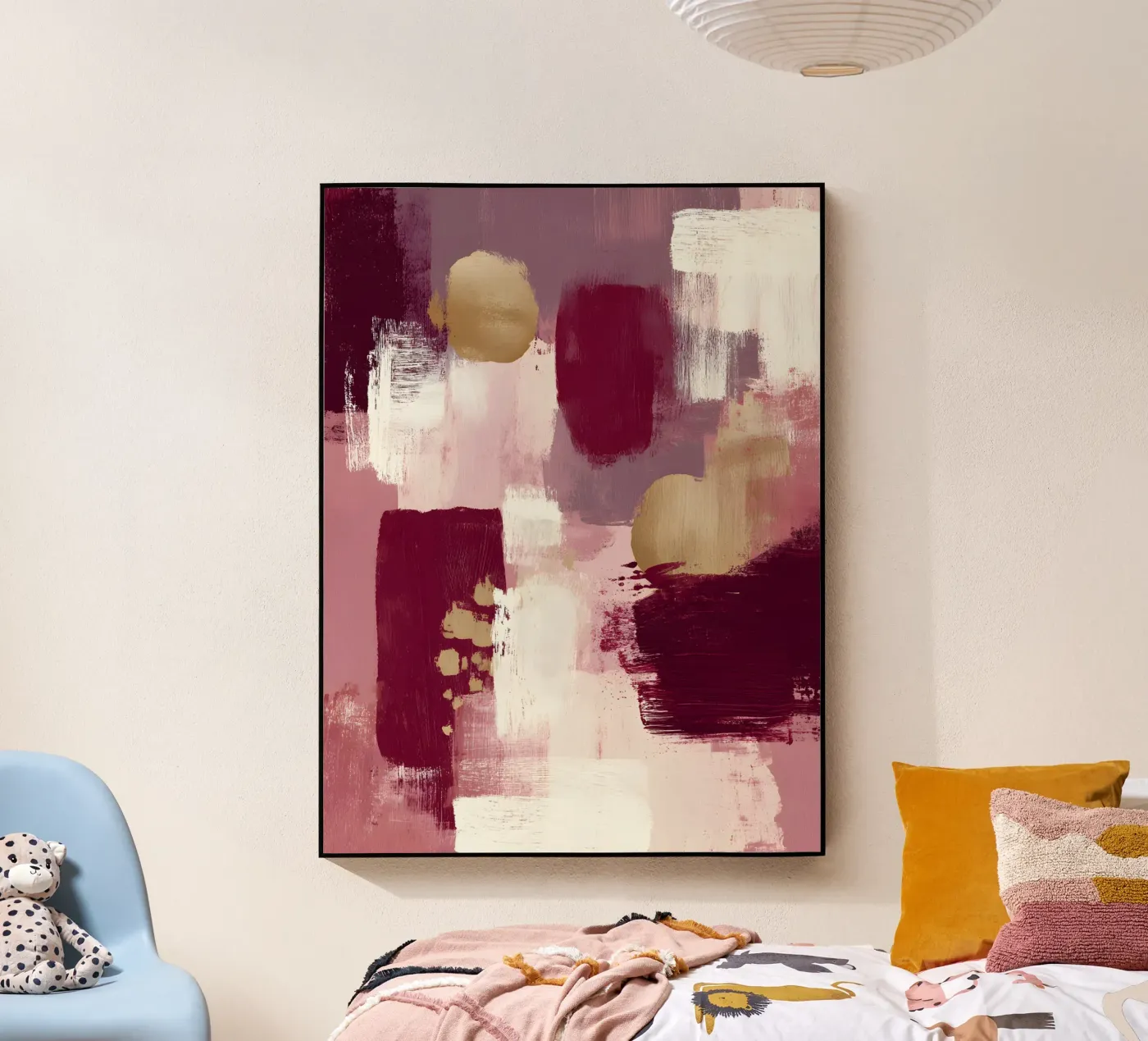 Crimson Calm plexiglass da Abstrakt Atelier