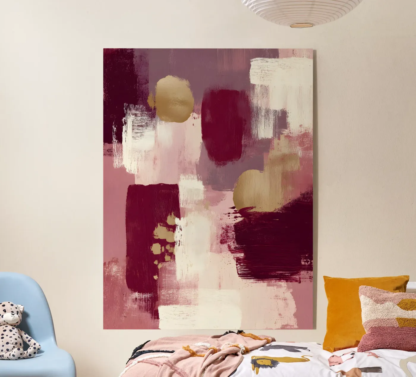 Crimson Calm plexiglass da Abstrakt Atelier