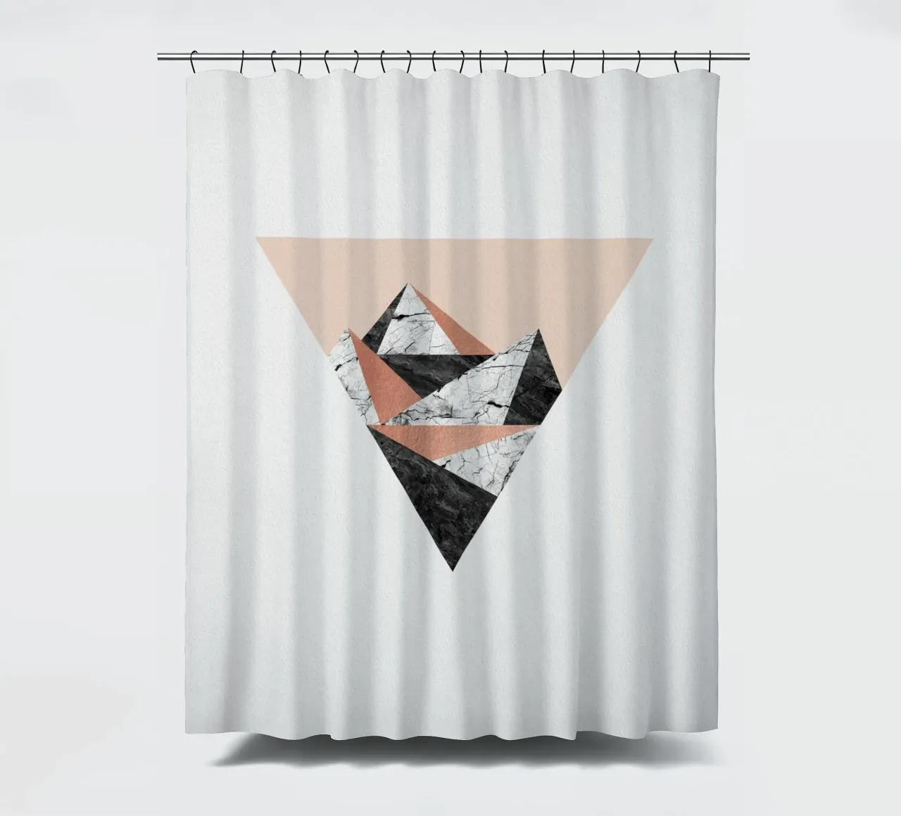 Paesaggio geometrico II tenda da doccia da Orara Studio