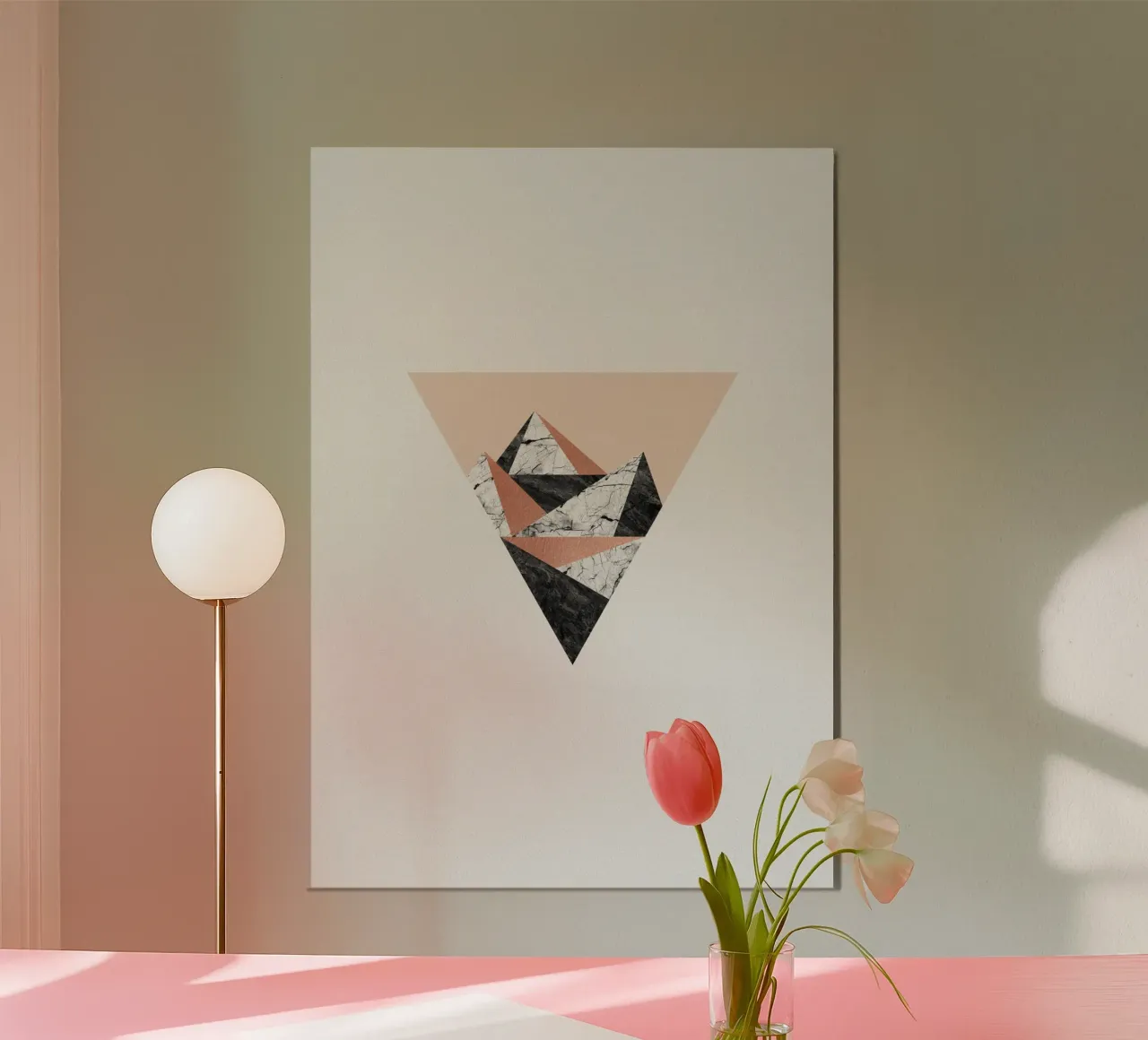 Paesaggio geometrico II carta hahnemühle da Orara Studio