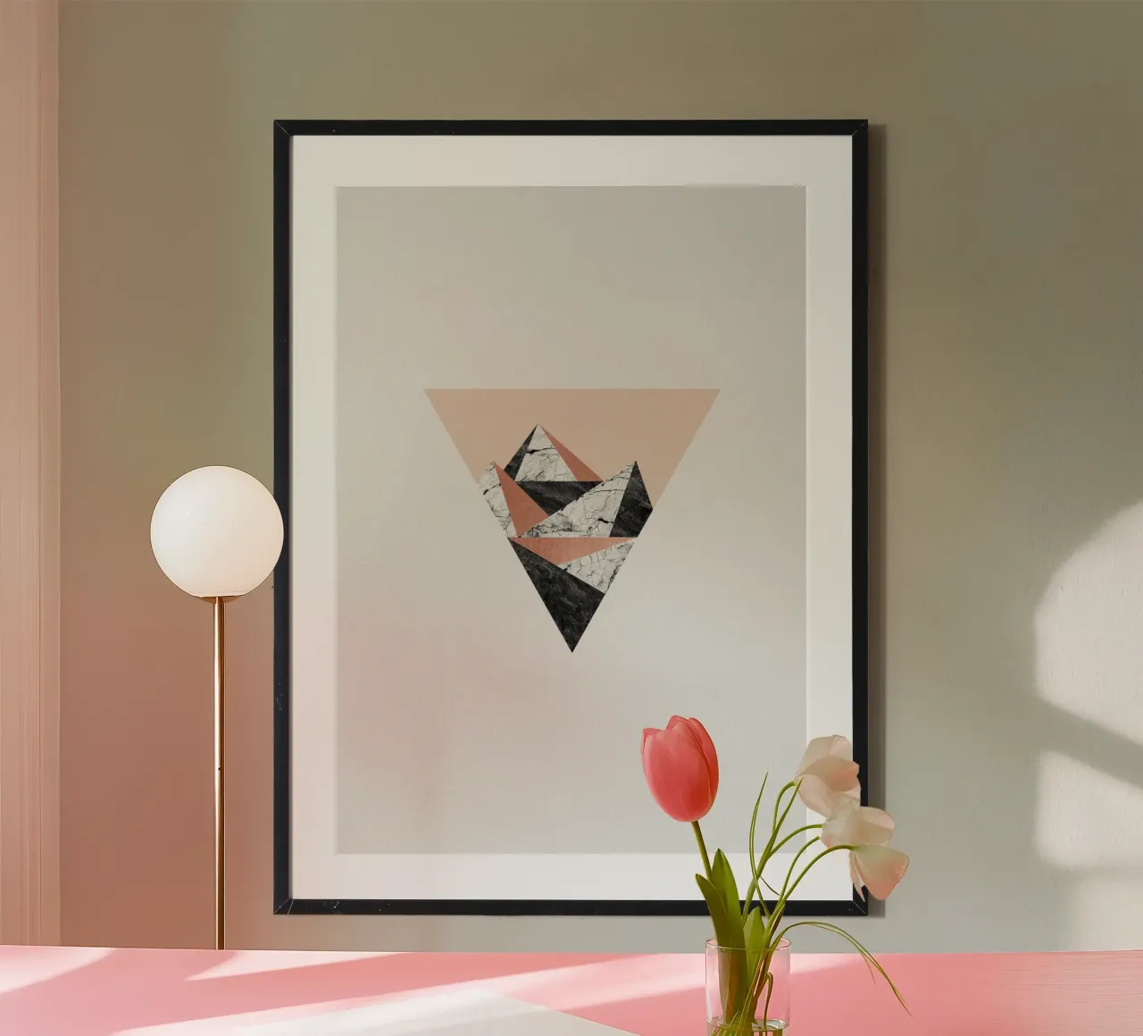 Paesaggio geometrico II carta hahnemühle da Orara Studio