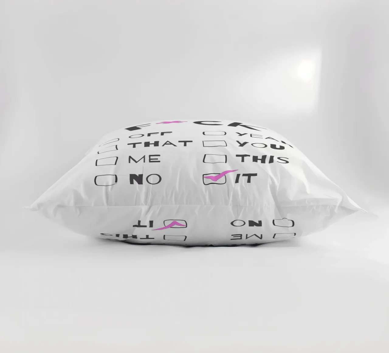 F*ck It – Typography Print cuscino da Roseberry Design