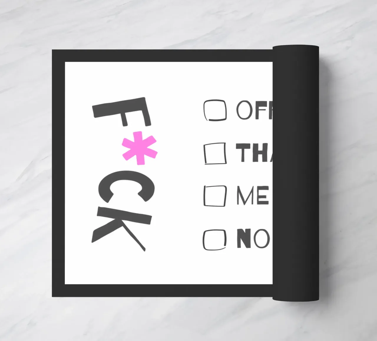 F*ck It – Typography Print zerbino da Roseberry Design