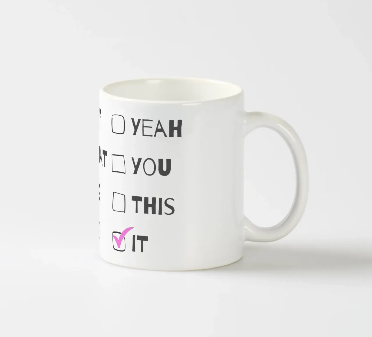 F*ck It – Typography Print tazza in ceramica da Roseberry Design