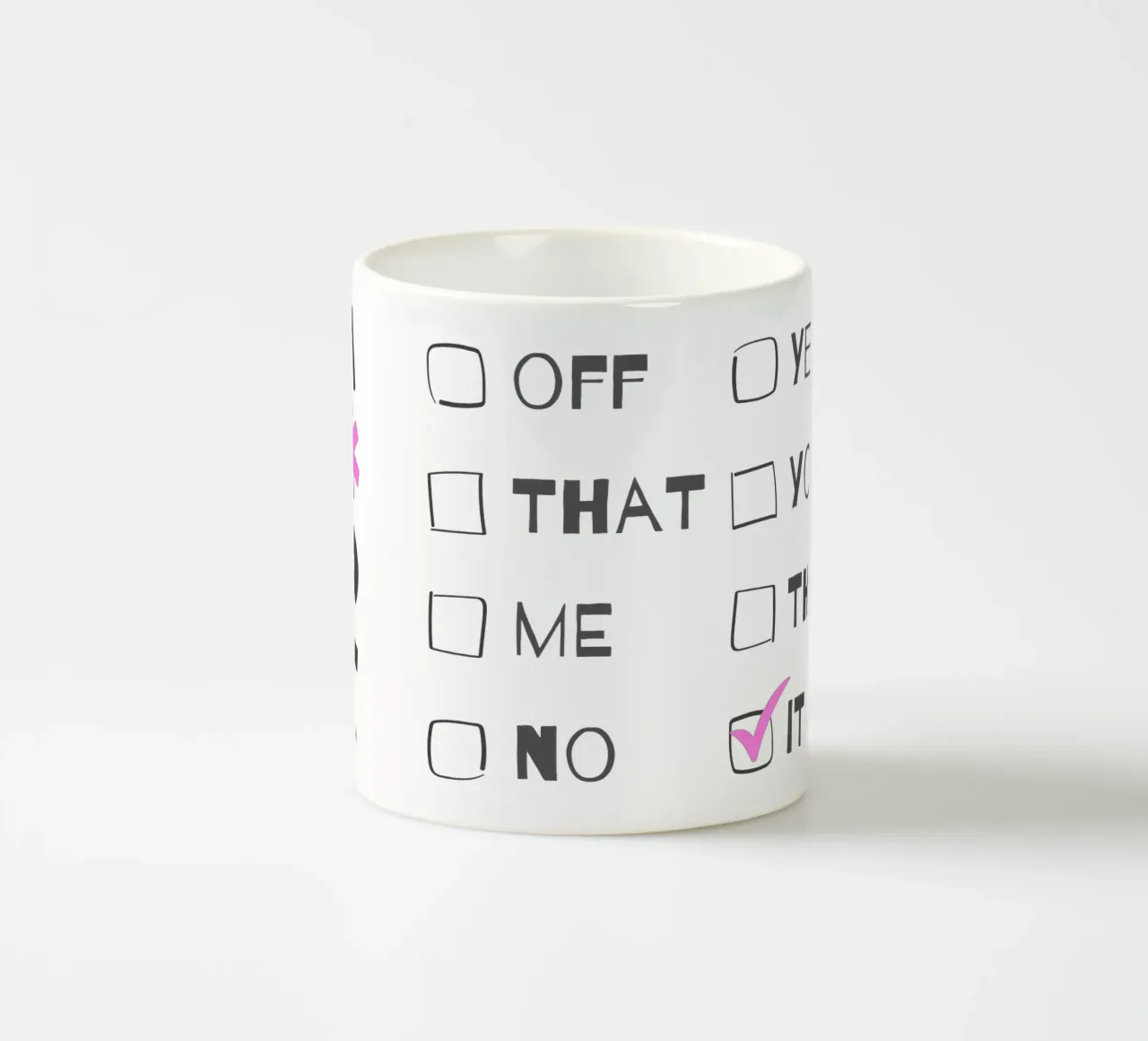 F*ck It – Typography Print tazza in ceramica da Roseberry Design