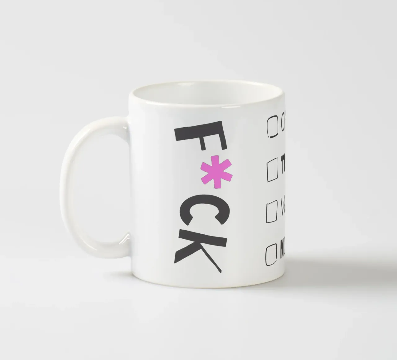 F*ck It – Typography Print tazza in ceramica da Roseberry Design