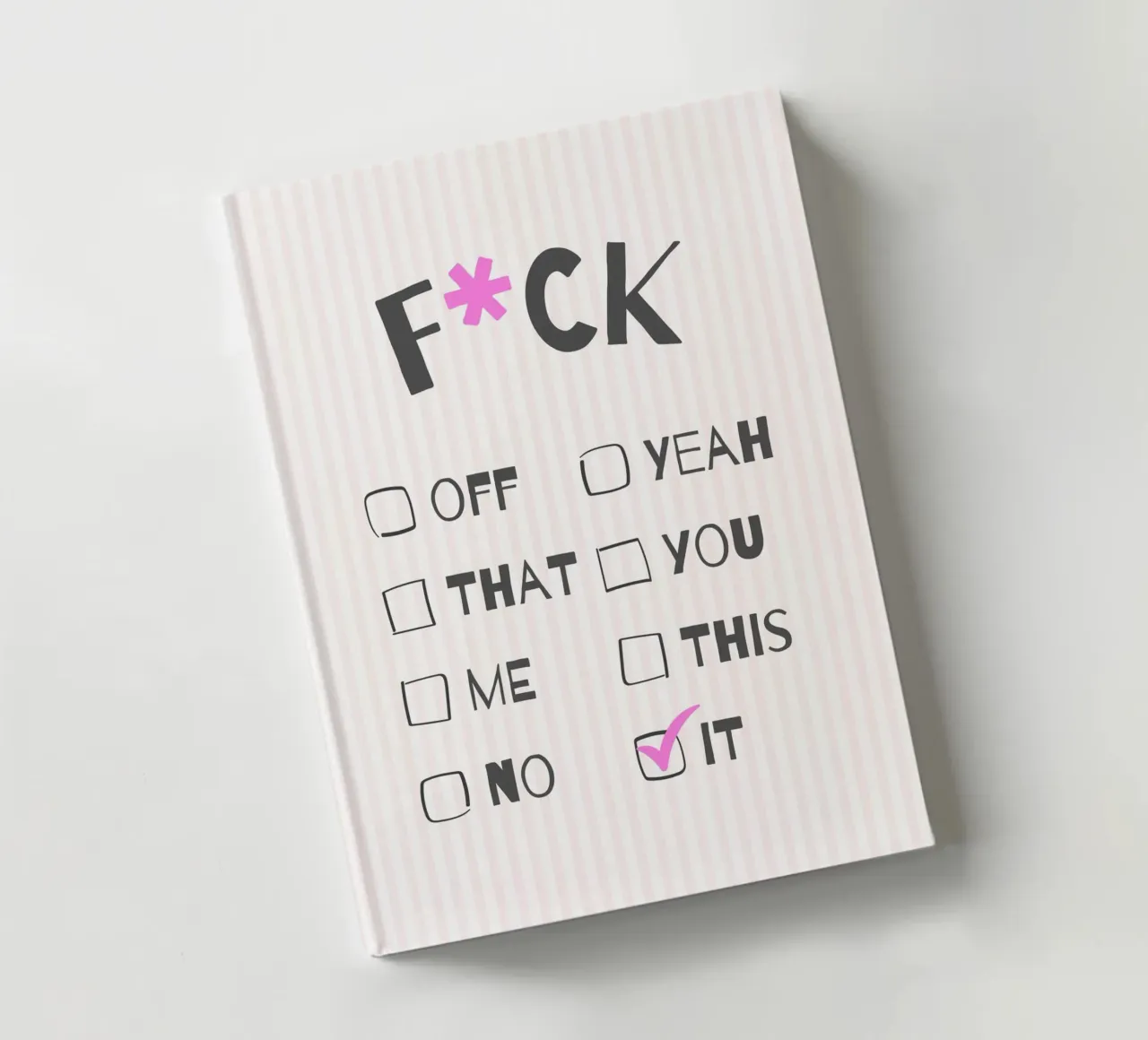 F*ck It – Typography Print diario da Roseberry Design