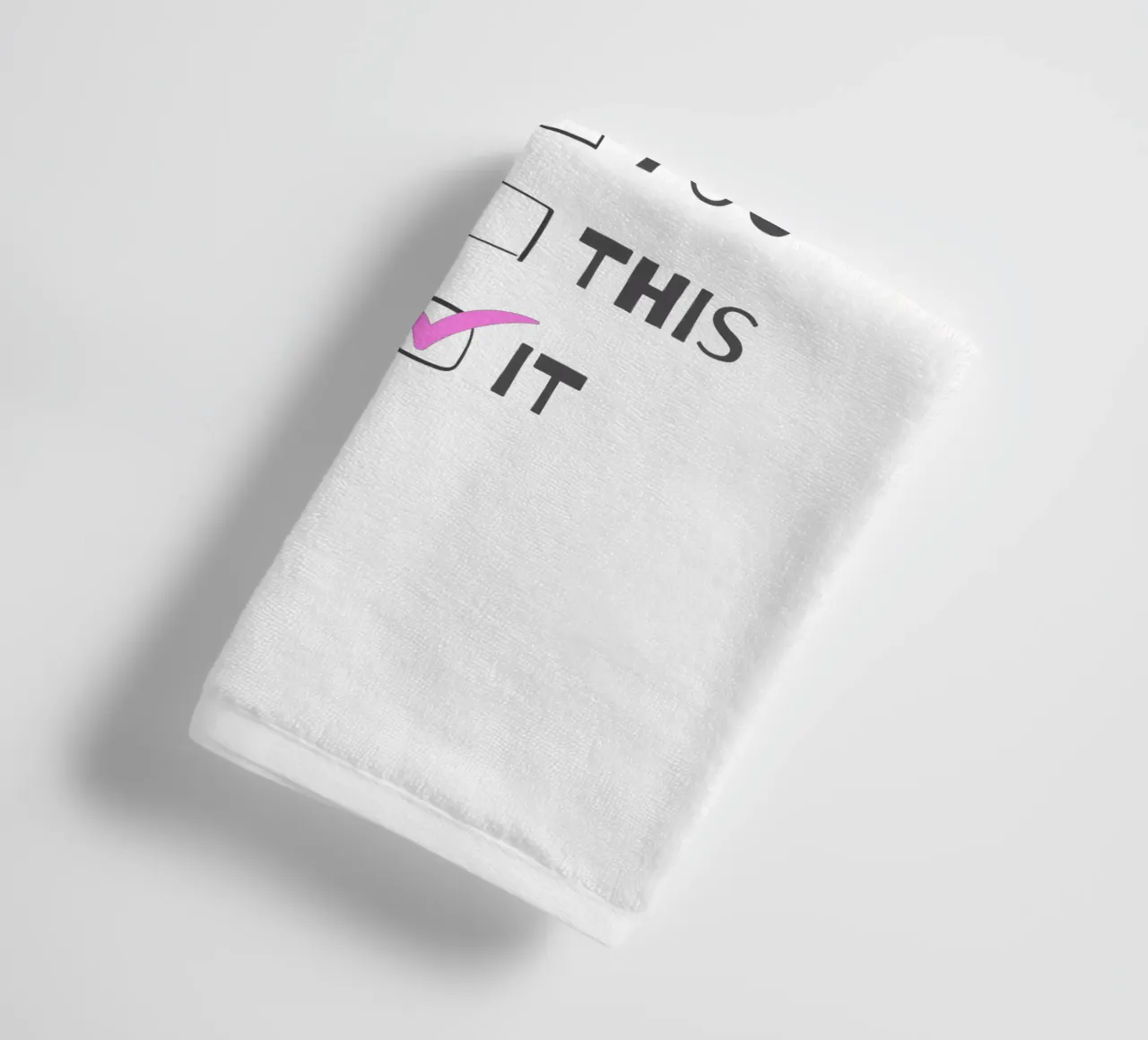 F*ck It – Typography Print asciugamano da bagno da Roseberry Design