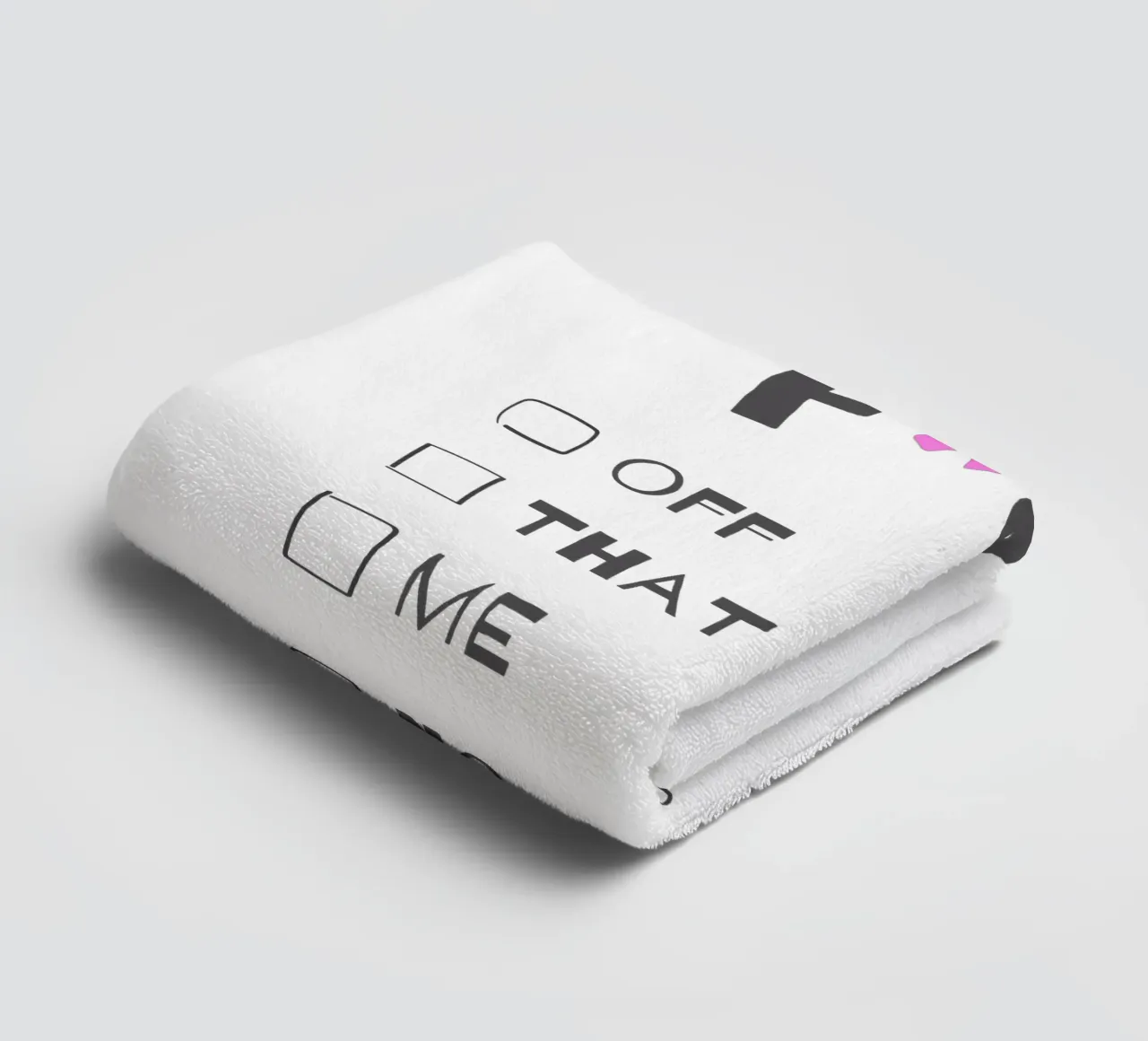 F*ck It – Typography Print asciugamano da bagno da Roseberry Design