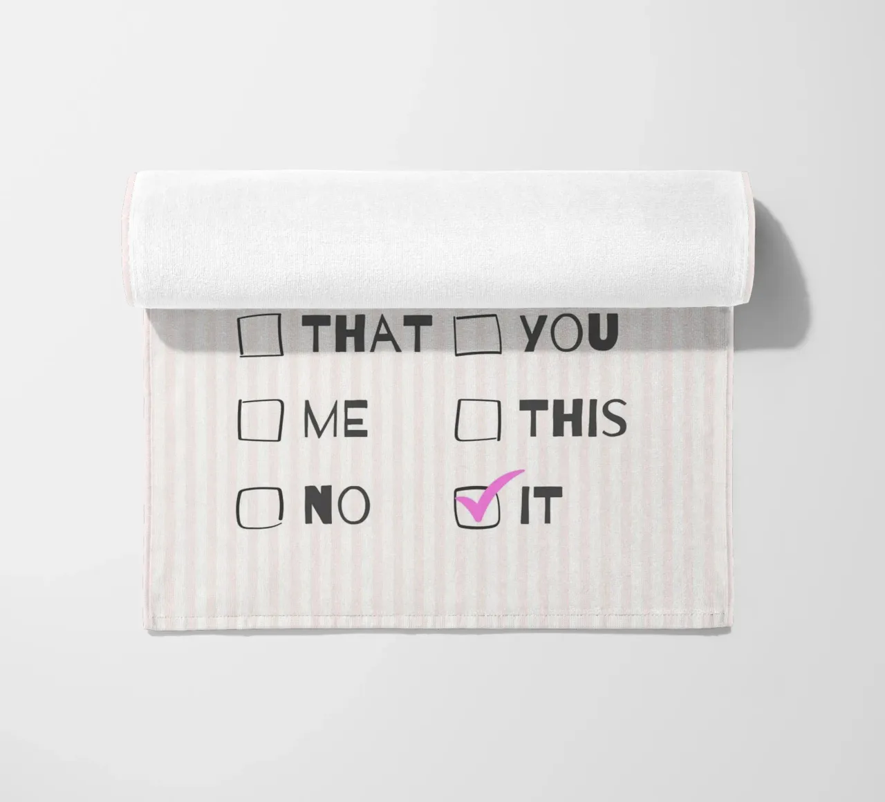 F*ck It – Typography Print telo mare da Roseberry Design