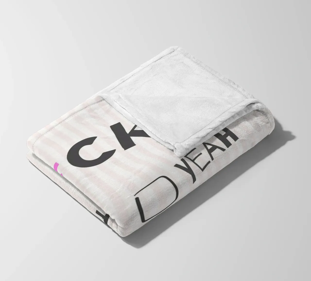 F*ck It – Typography Print coperta in pile da Roseberry Design