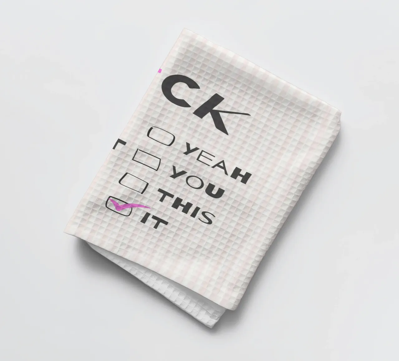 F*ck It – Typography Print canovaccio da cucina da Roseberry Design