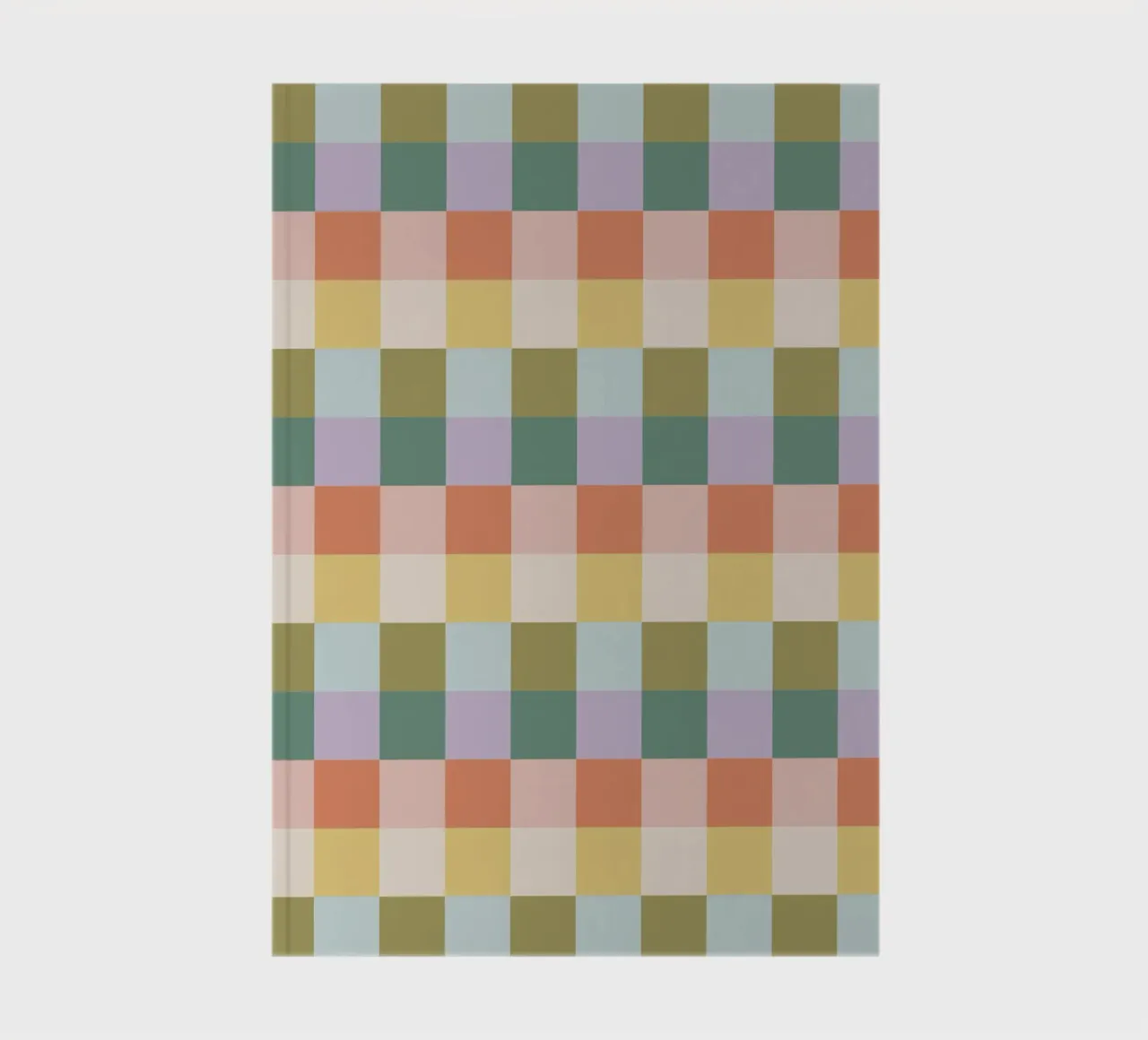 Multi-colored groovy checkered pattern notebook by Altruist Studio