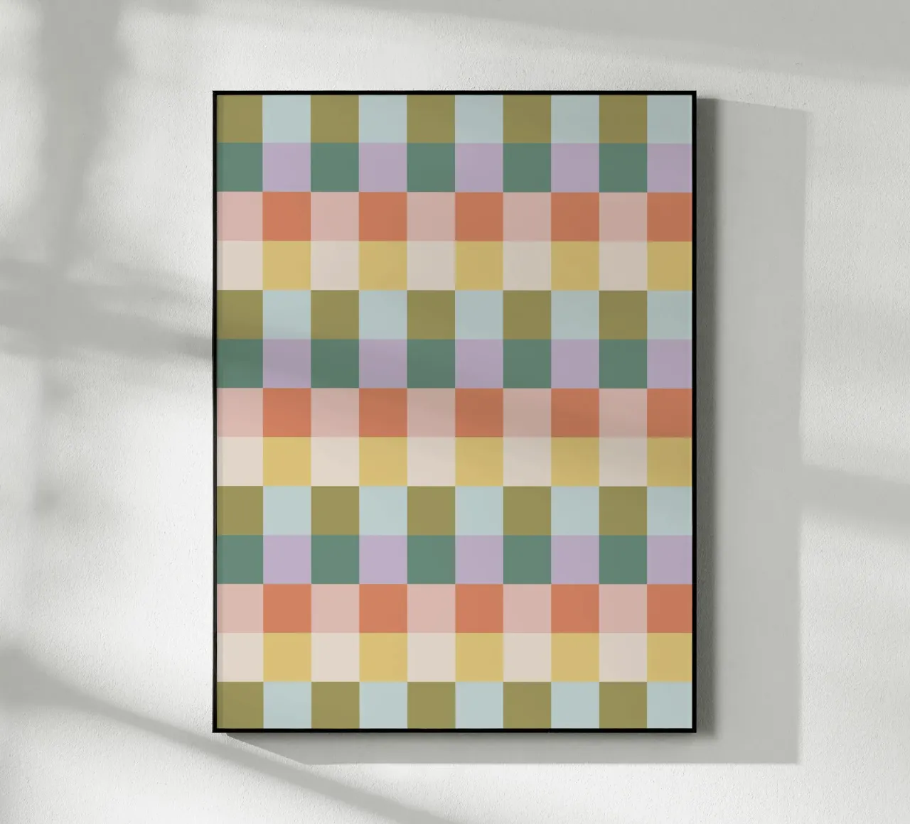 Multi-colored groovy checkered pattern plexiglass da Altruist Studio