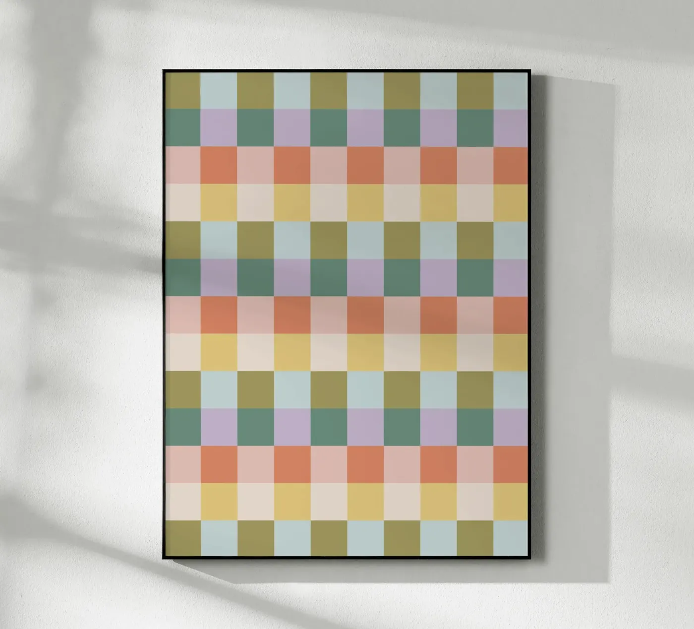 Motivo a scacchiera multicolore plexiglass da Altruist Studio