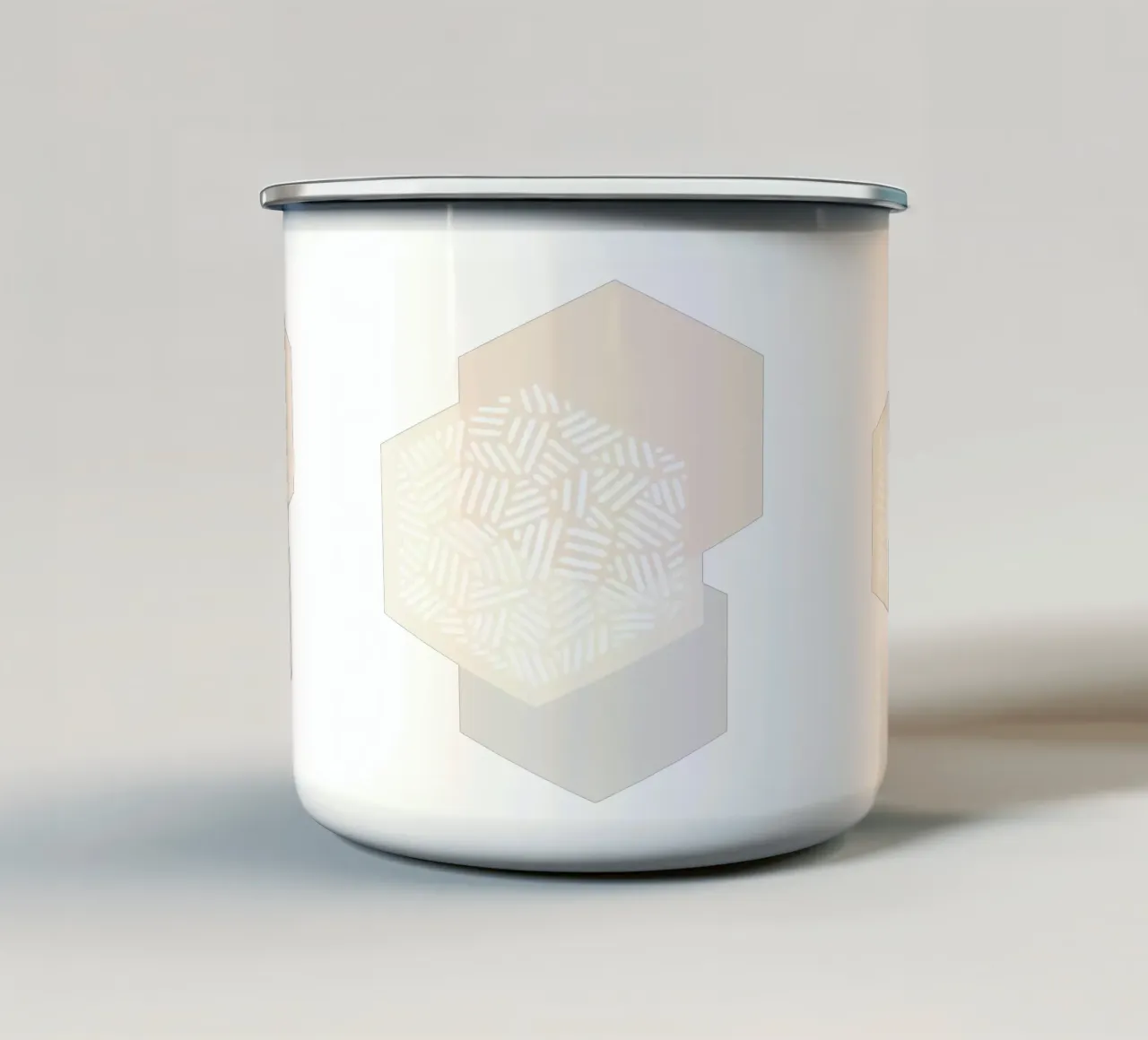 Colori geometrici muti I tazza in smalto da Orara Studio