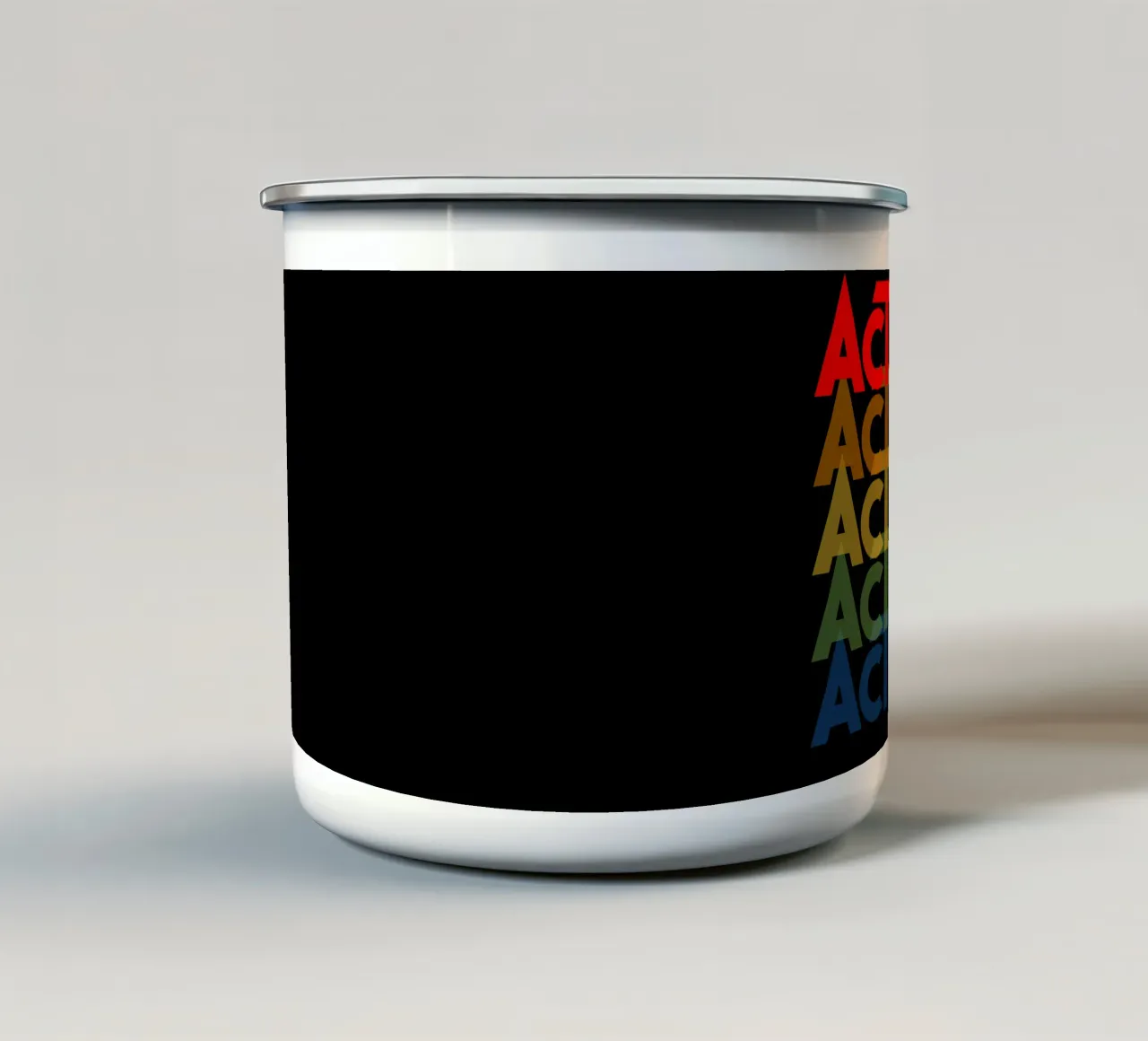 Activism Art tazza in smalto da Sanavlis Studios Company