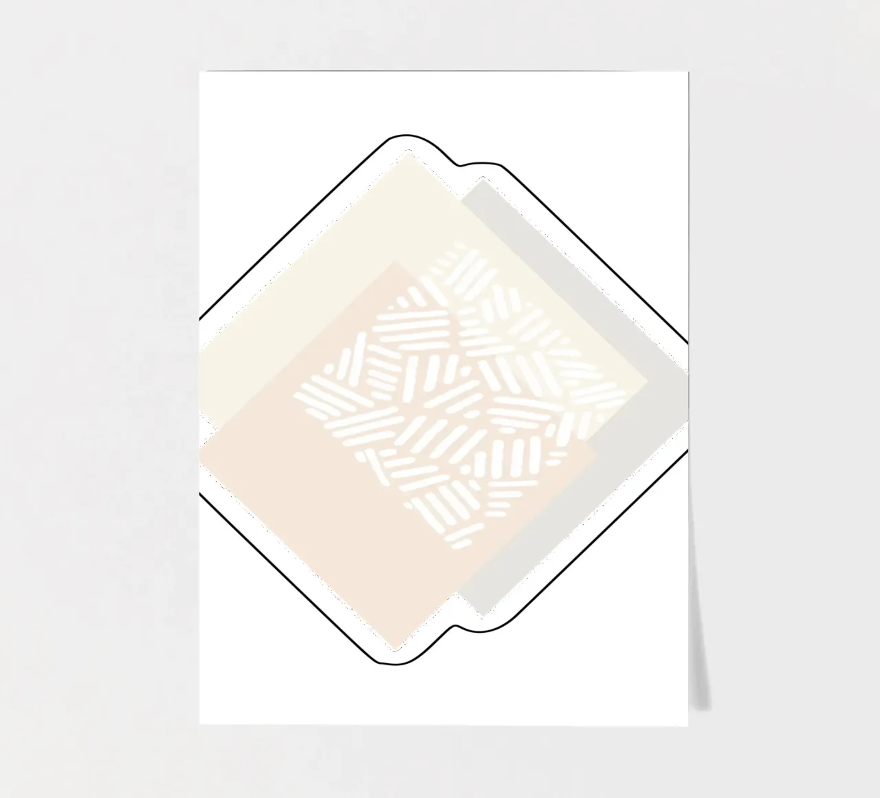 Geometric Mute Colours II sticker sheet by Orara Studio