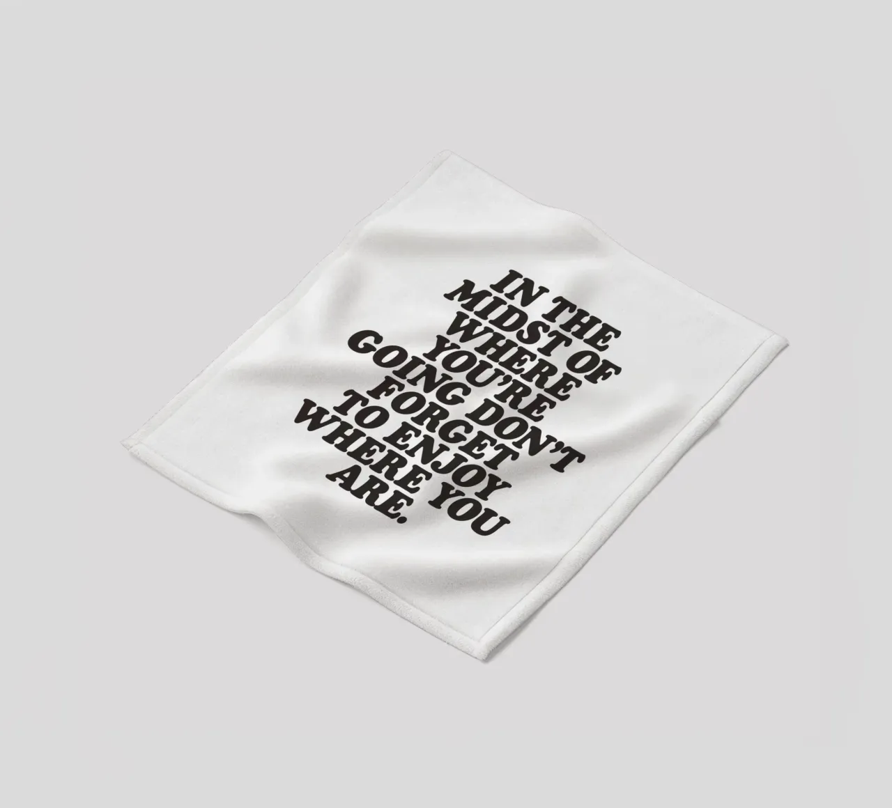 In the Midst Of Where You're Going Typografie Design coperta in pile da THE MOTIVATED TYPE
