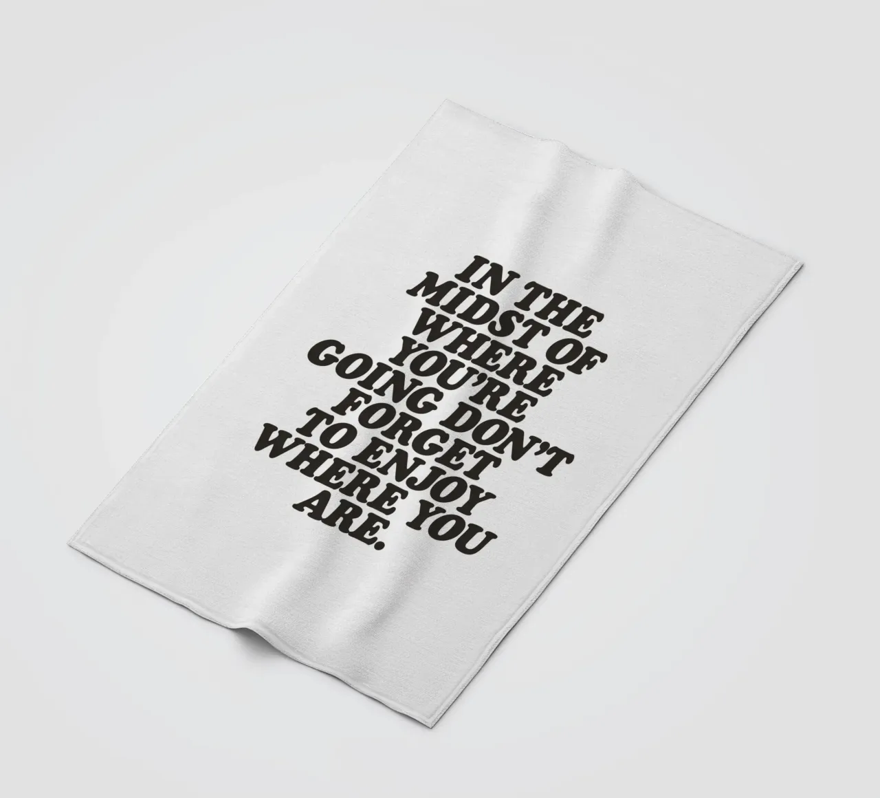 In the Midst Of Where You're Going Typografie Design coperta in pile da THE MOTIVATED TYPE