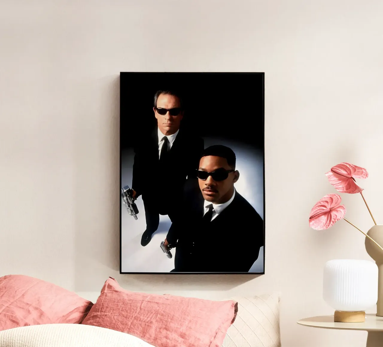 Man in black plexiglass da Funny Frame Factory