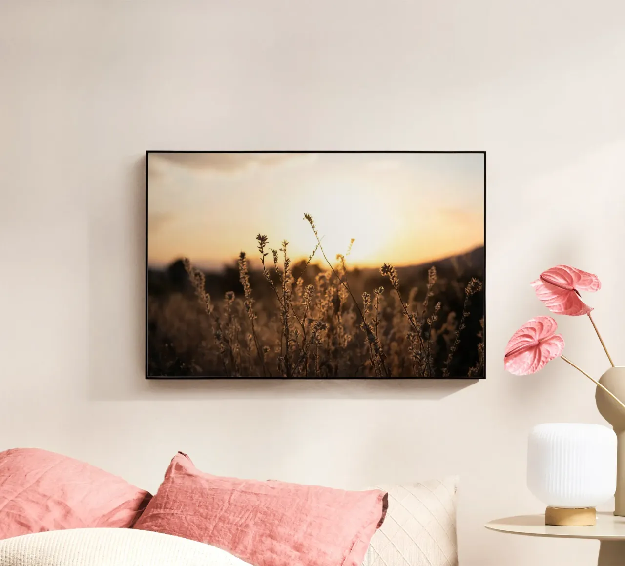 Desert Sunset Landscape acrylic glass by stunningphotos