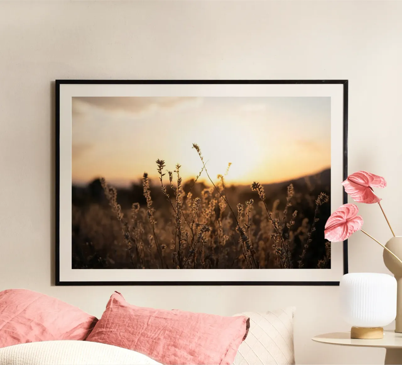 Desert Sunset Landscape poster by stunningphotos