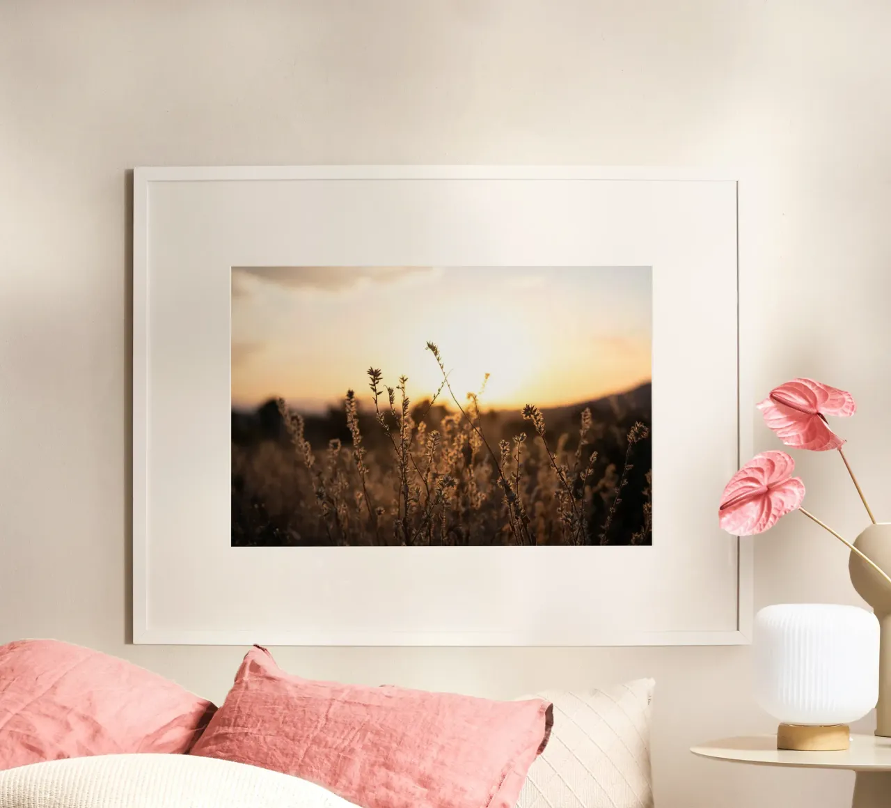 Desert Sunset Landscape poster by stunningphotos