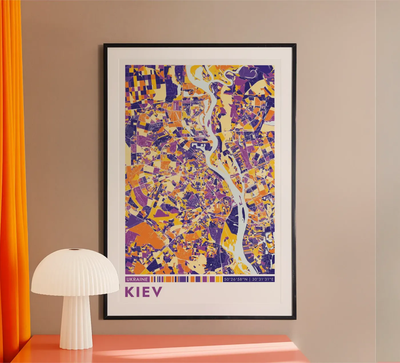 Kiew Poster poster van CityMapPosters