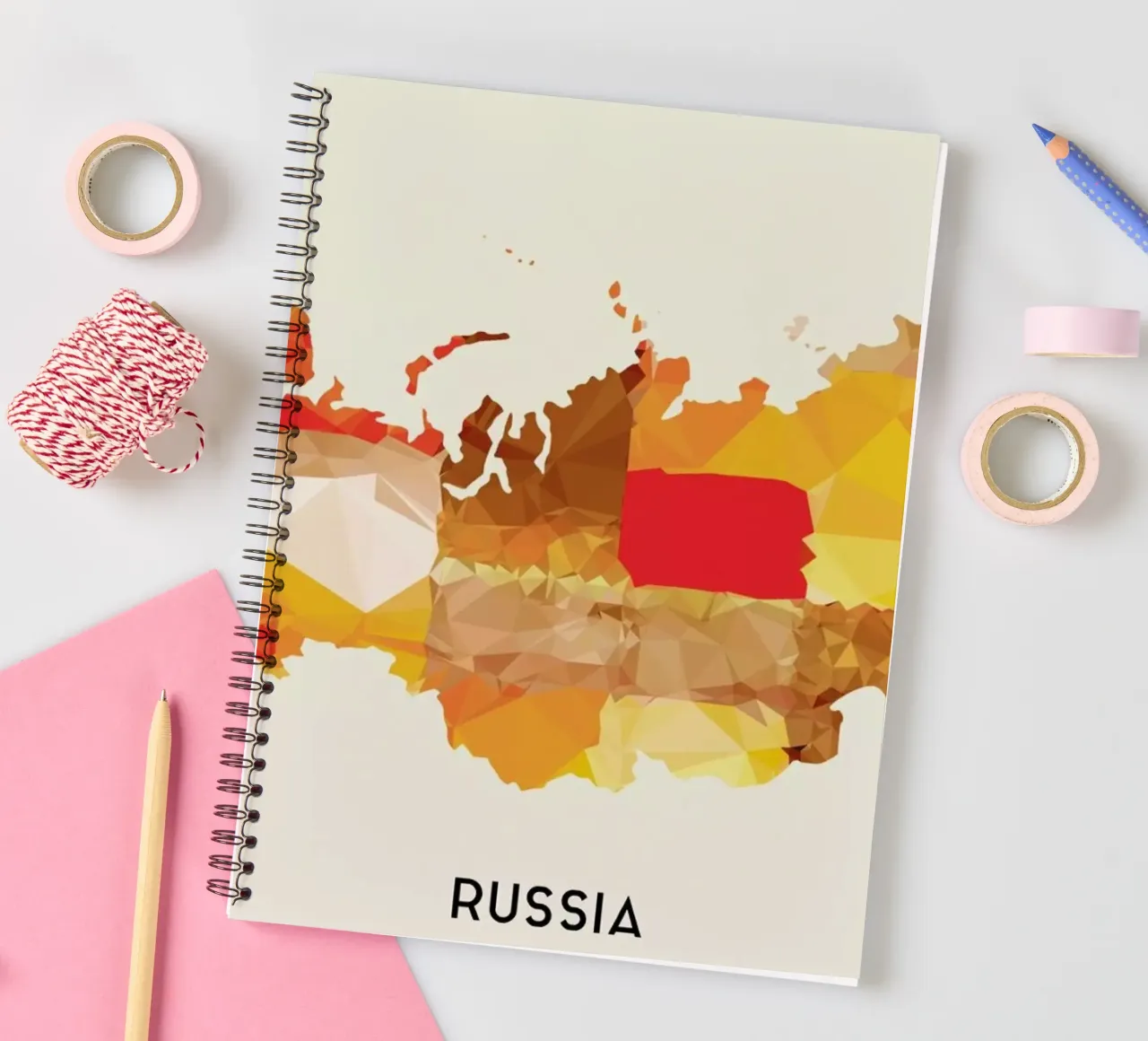 Russia spiral notebook by In Full Color