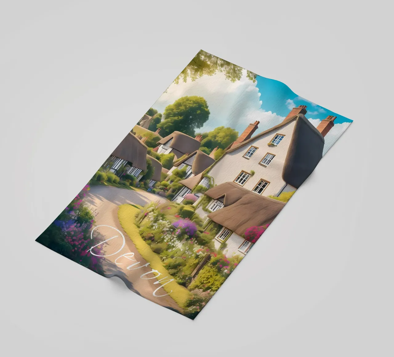 Devon Scene telo mare da Charnwood Prints