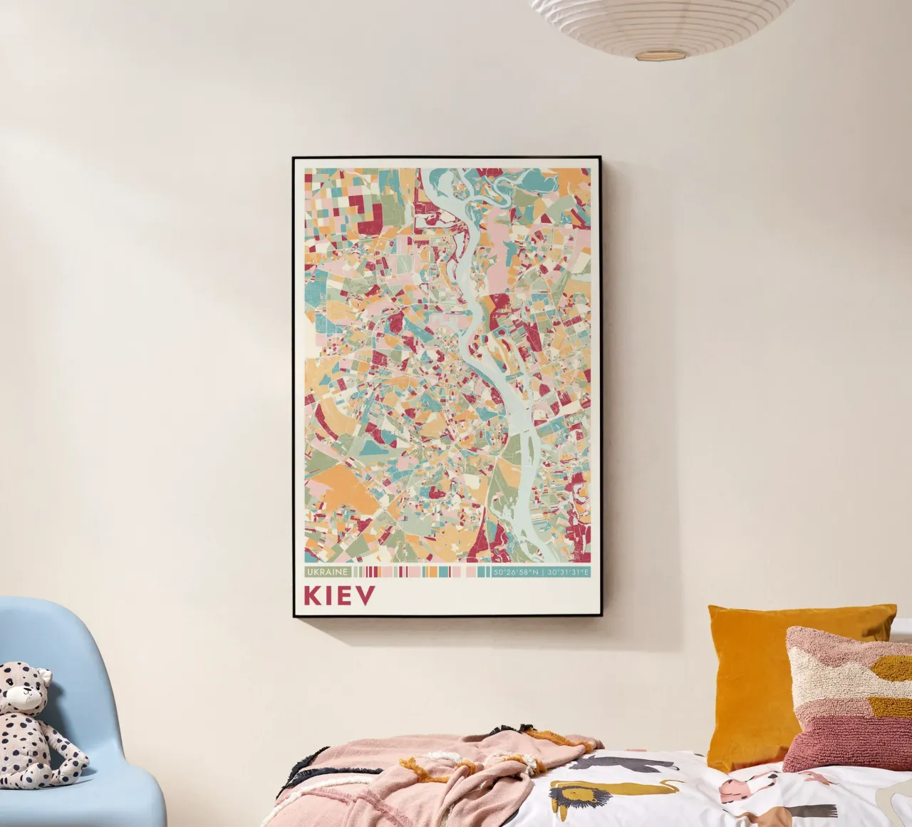 Città Kiew plexiglass da CityMapPosters