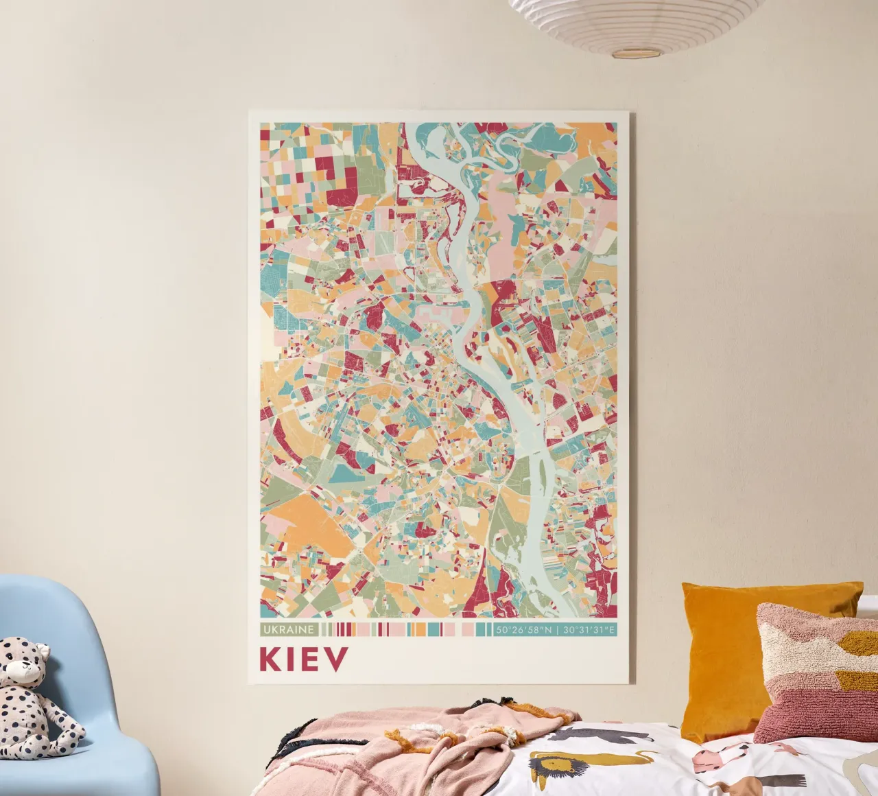 Città Kiew plexiglass da CityMapPosters