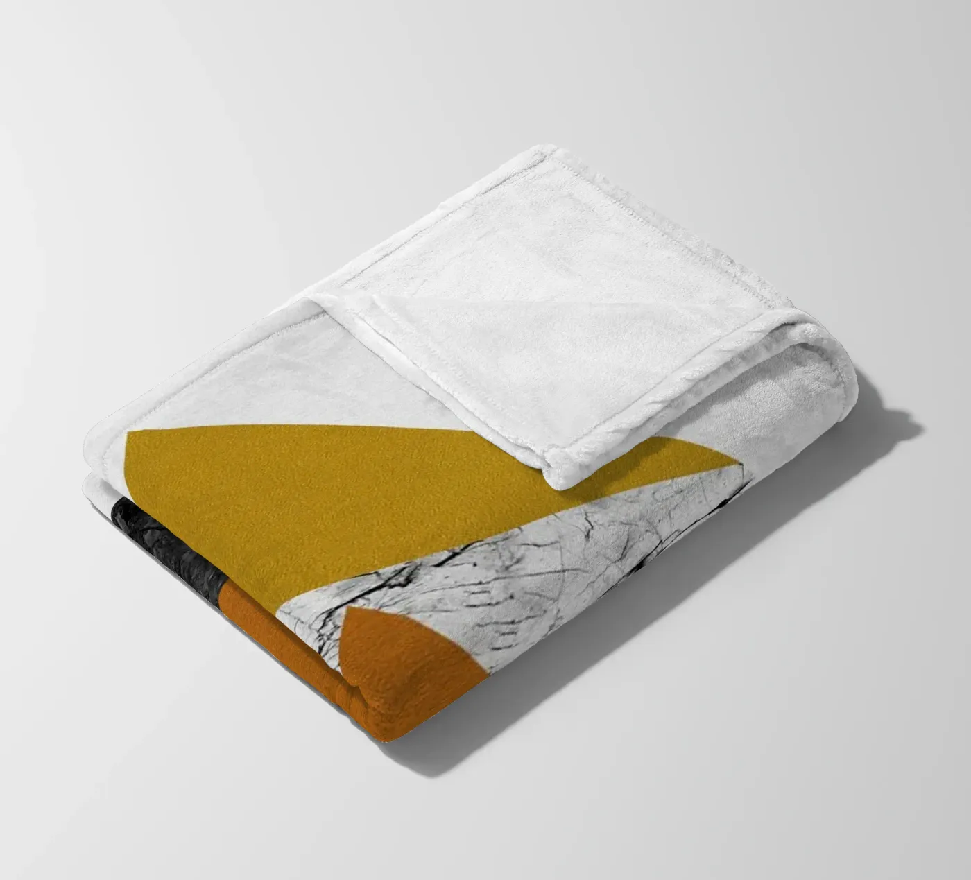 Geometrische driehoeken fleecedeken van Orara Studio