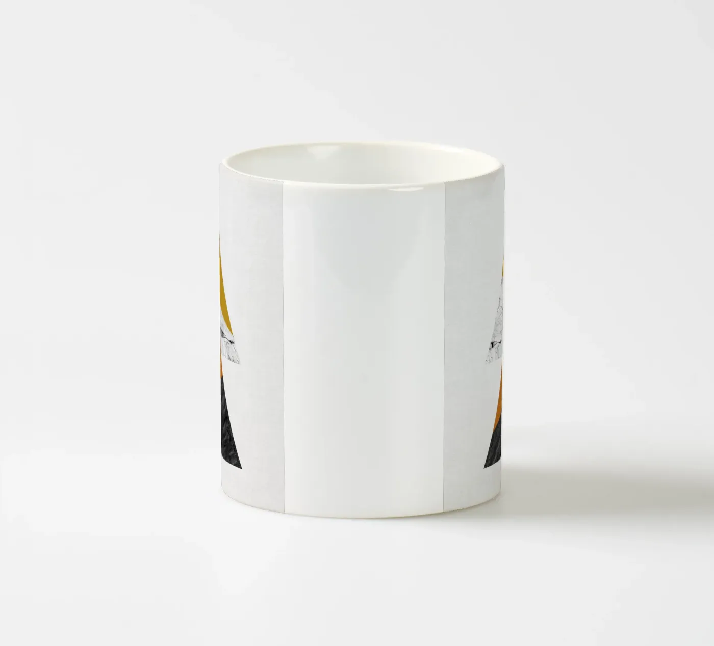 Geometric Triangles ceramic mug by Orara Studio