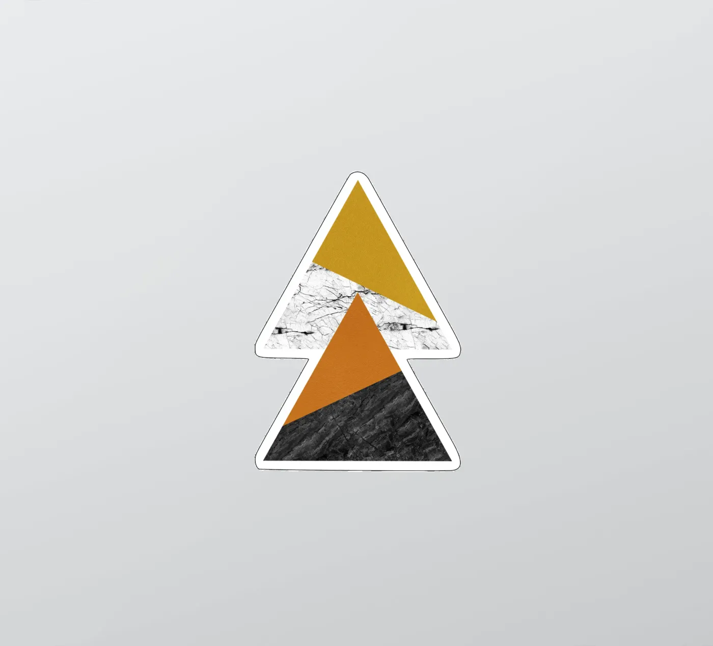 Geometric Triangles sticker by Orara Studio
