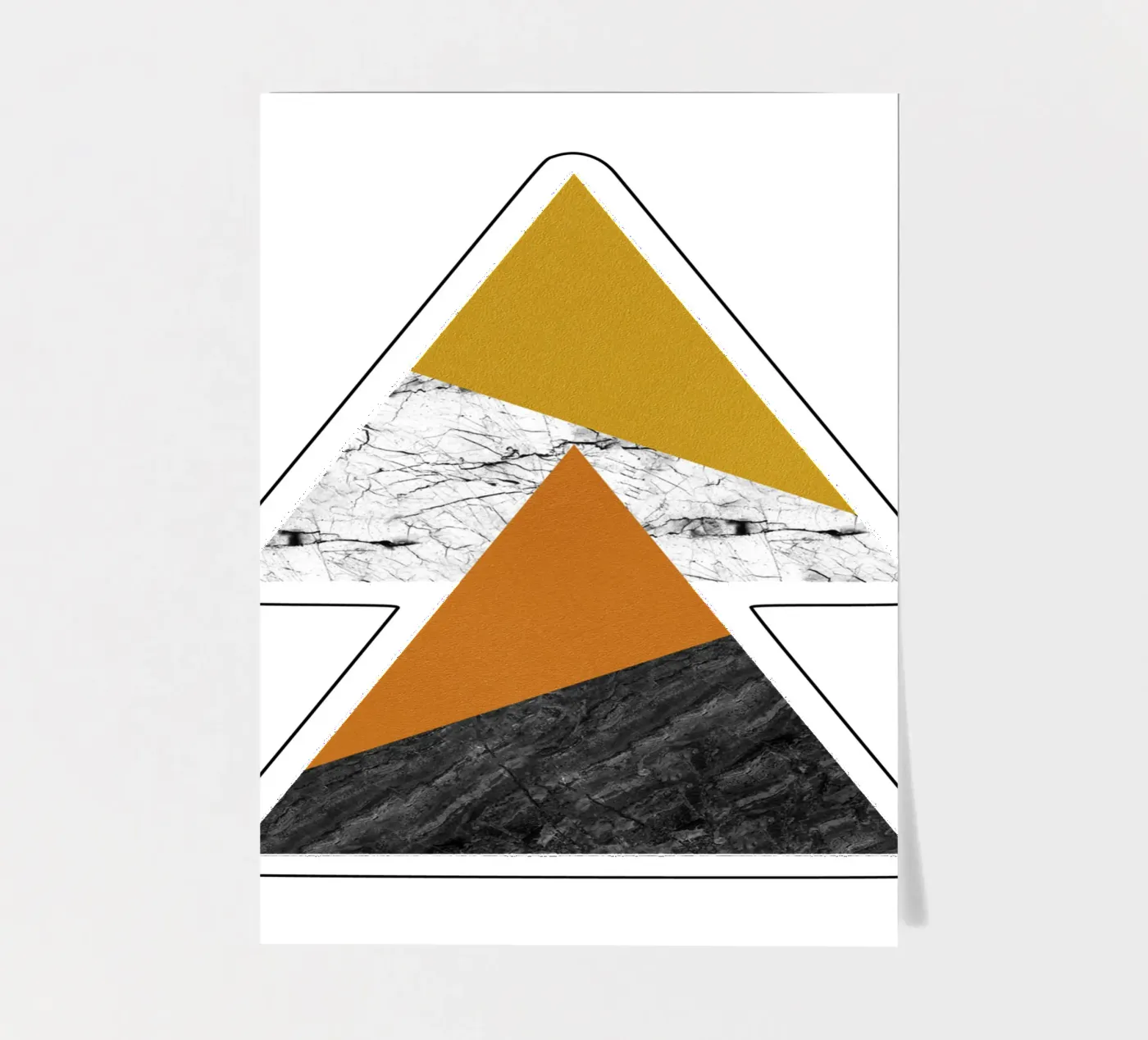 Geometric Triangles sticker sheet by Orara Studio