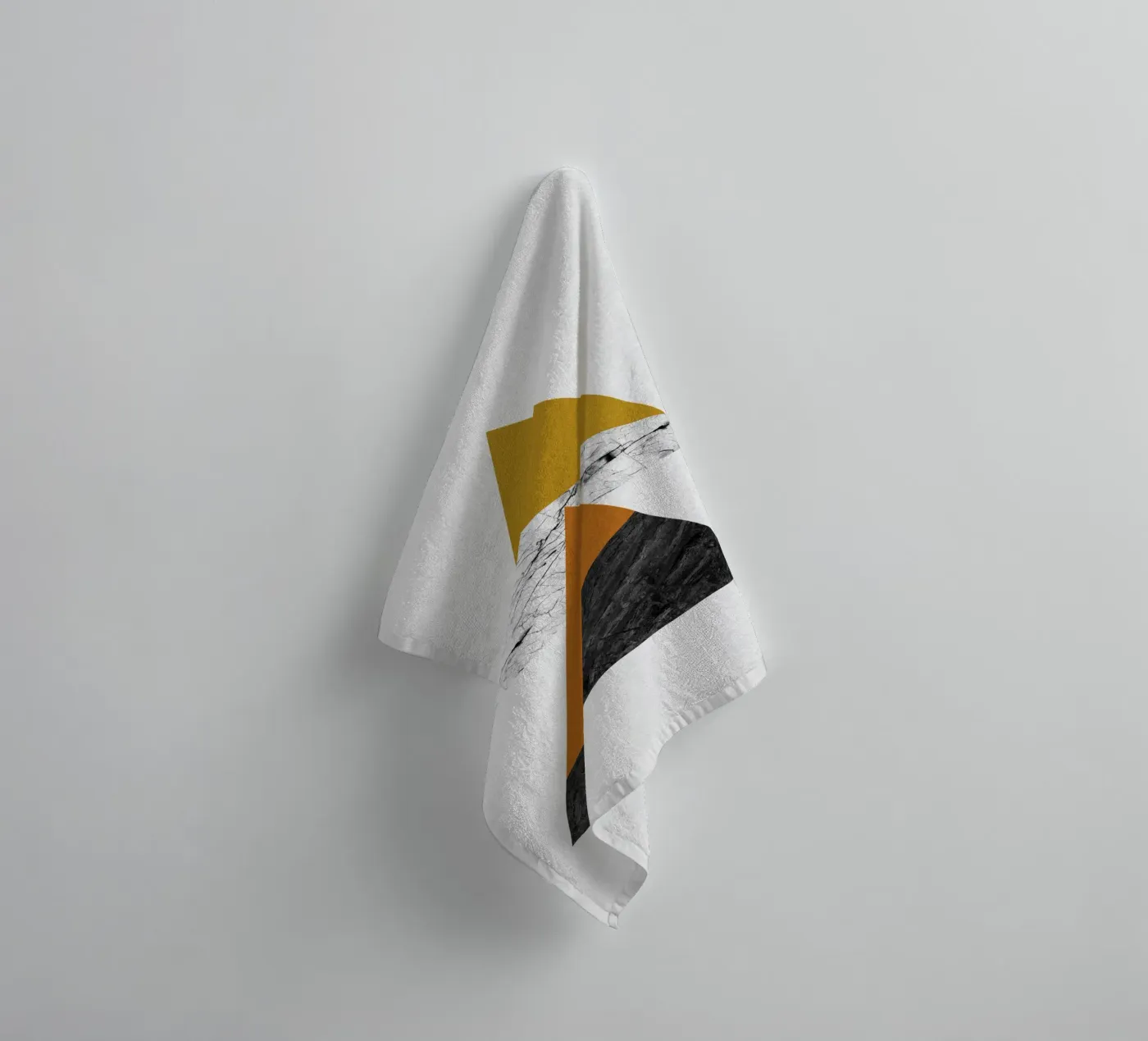 Geometric Triangles towel by Orara Studio