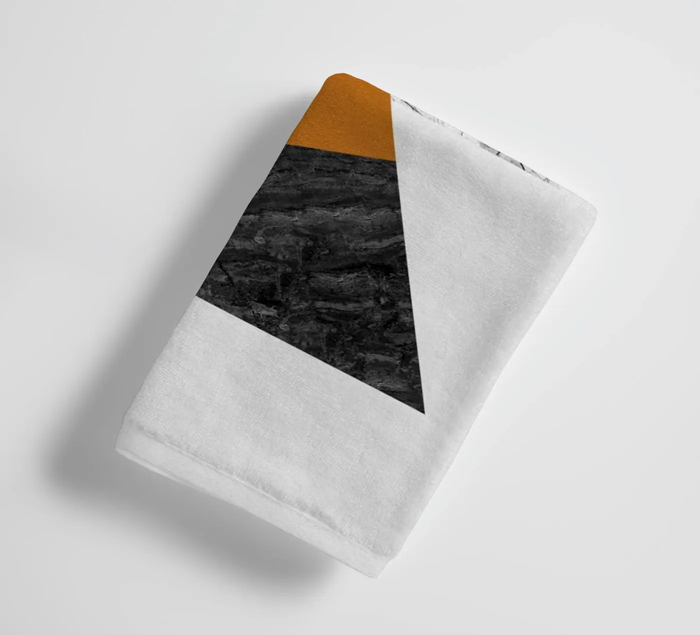 Geometric Triangles towel by Orara Studio