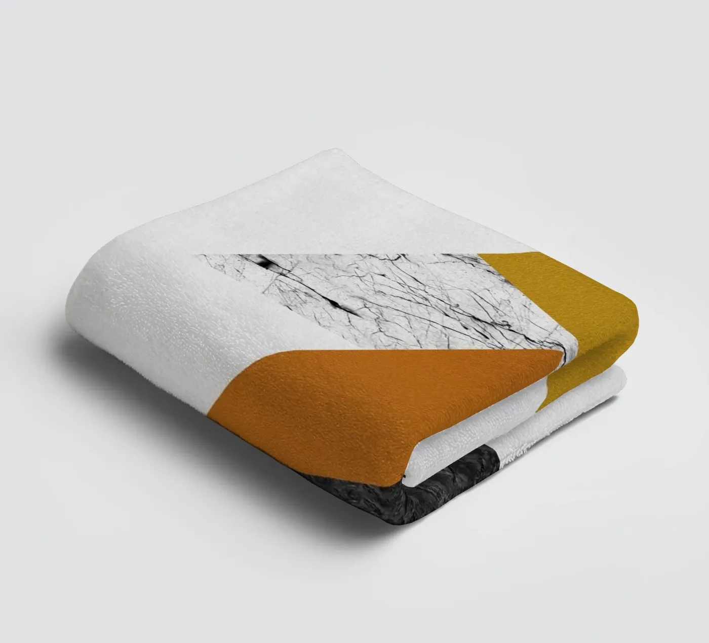 Geometric Triangles towel by Orara Studio