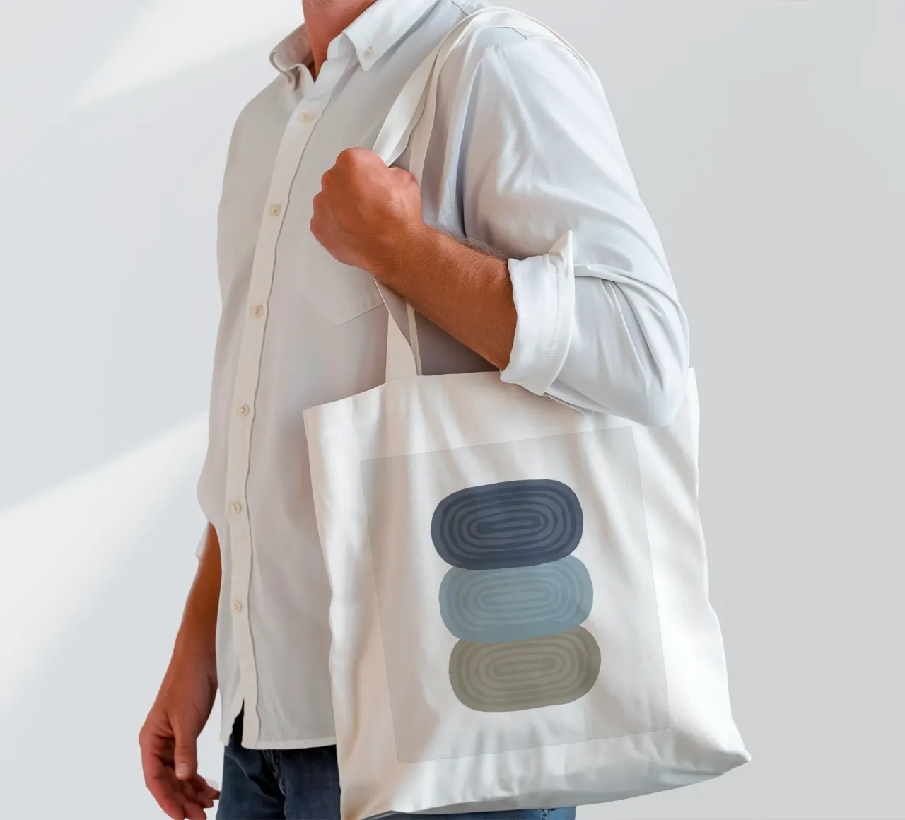 Arte della linea I borsa in juta da Orara Studio