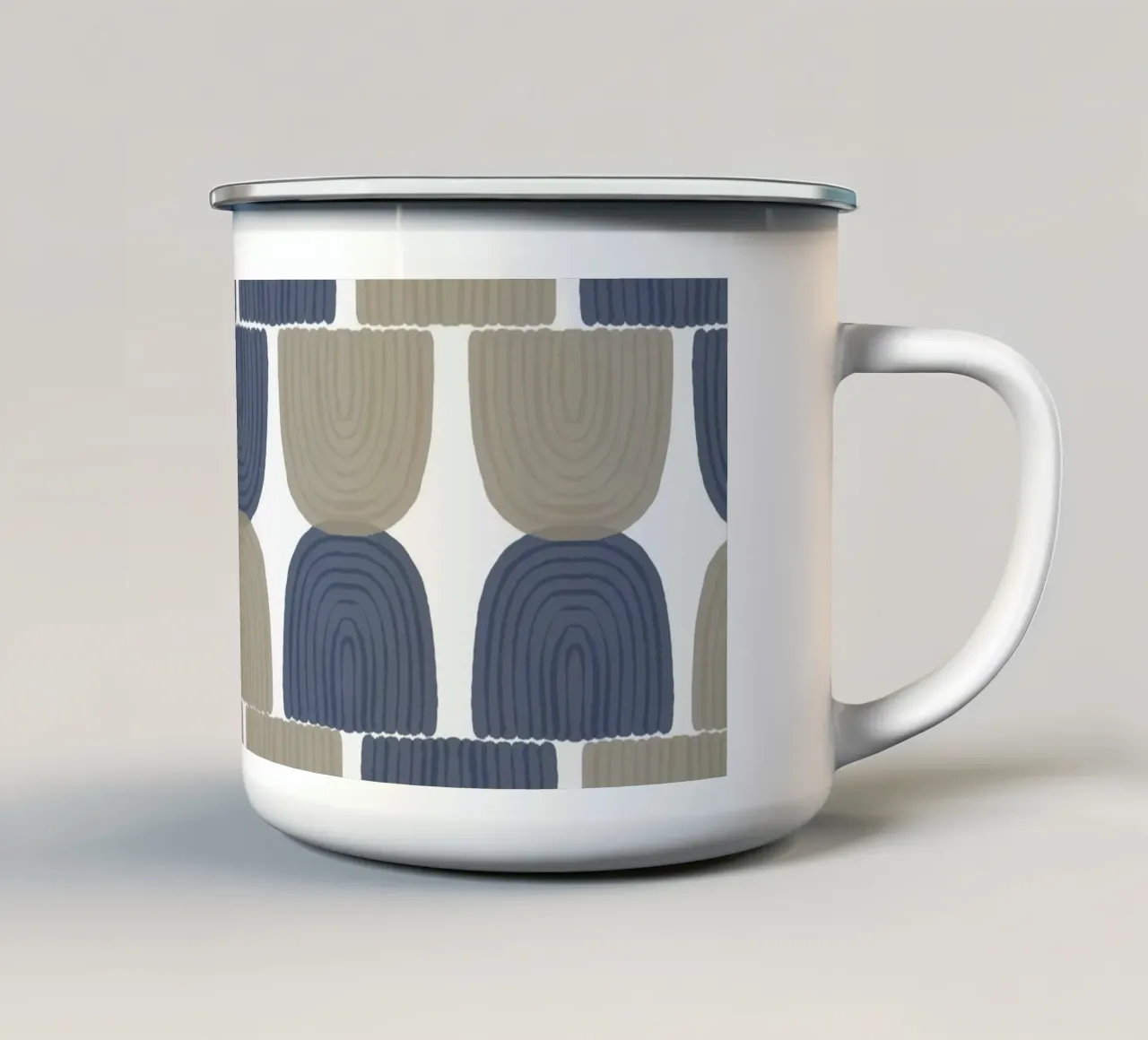Arte della linea II tazza in smalto da Orara Studio
