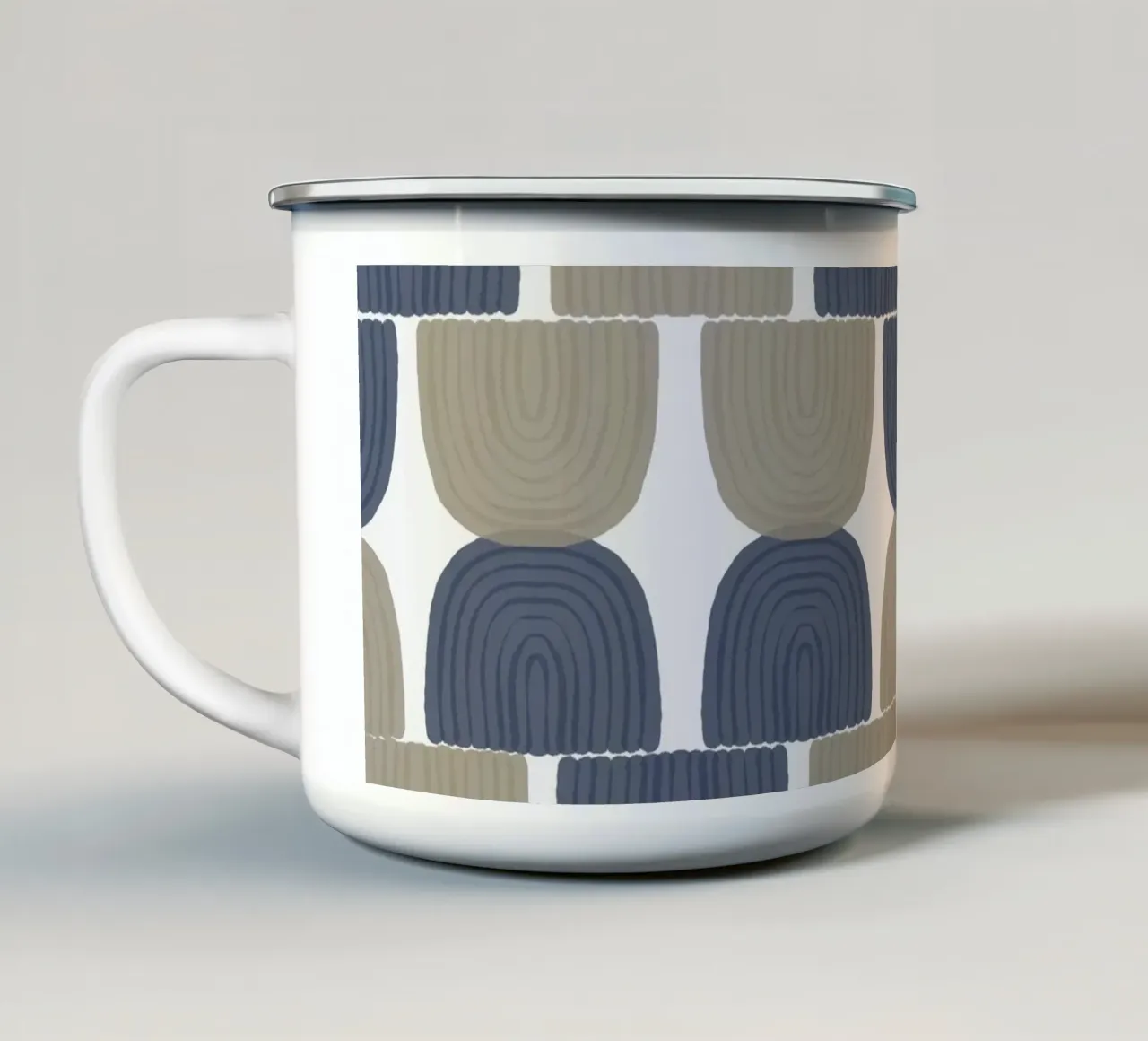 Arte della linea II tazza in smalto da Orara Studio