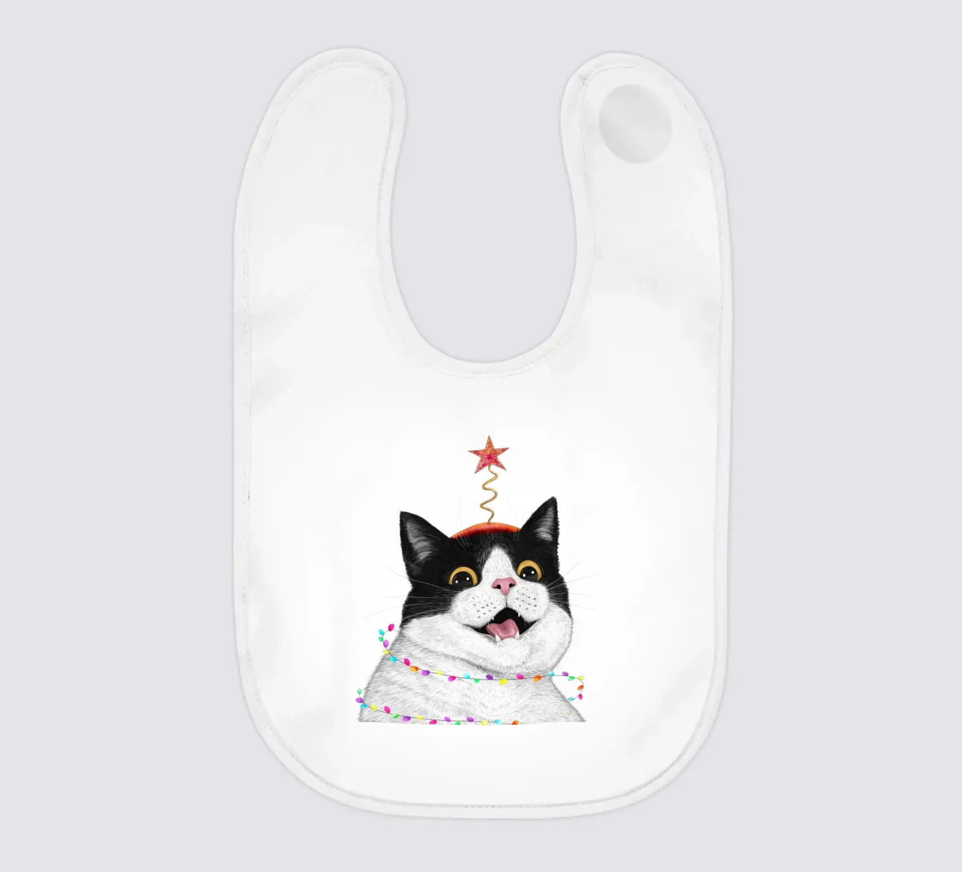 Christmas cat bavaglino da valeriyakorenkova