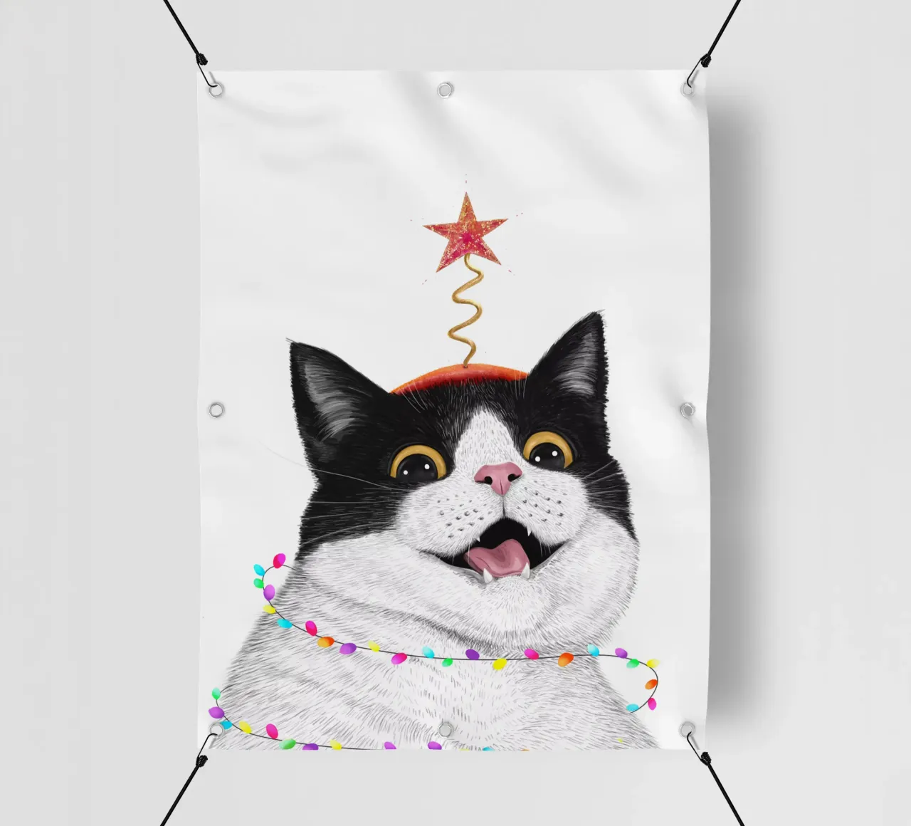 Christmas cat telo in pvc da valeriyakorenkova