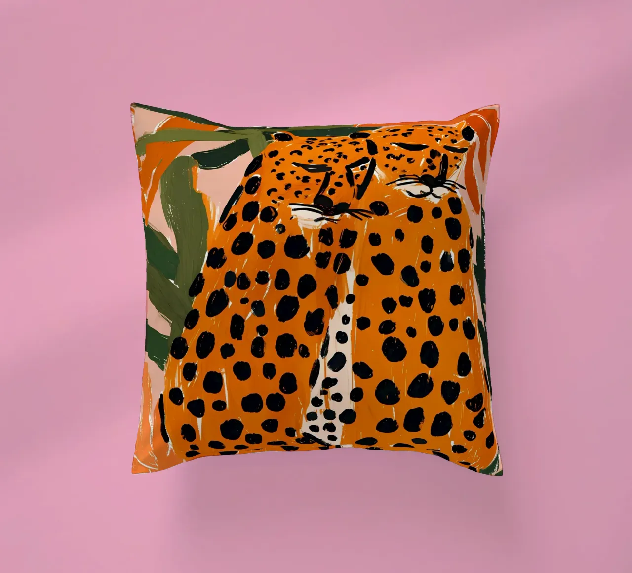 Due leopardi cuscino da IamHomeDesigns