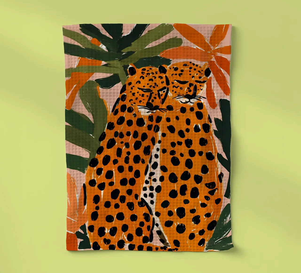 Due leopardi canovaccio da cucina da IamHomeDesigns