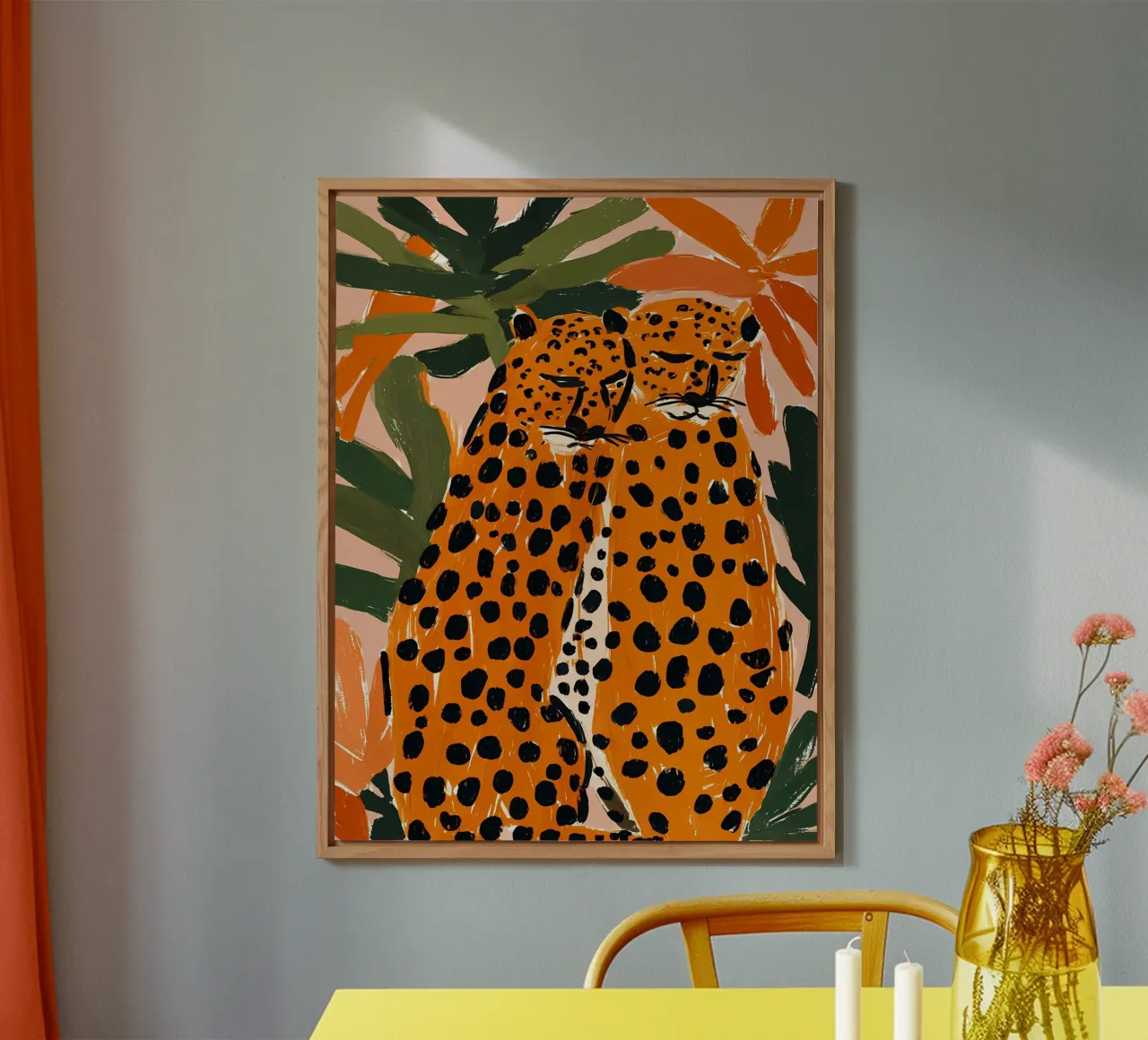 Due leopardi alluminio dibond da IamHomeDesigns